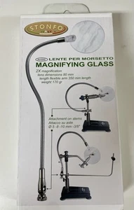 STONFO LUPE. FLEXARM WIRD AM SCHRAUBSTOCK-VORBAU BEFESTIGT. FLIEGENBINDEWERKZEUG. NEU - Bild 1 von 2