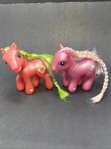 Vintage My Little Pony G3 Pinkie Pie Tinsel Hair & G3 Apple Jack 2002 Near Mint - Picture 1 of 14