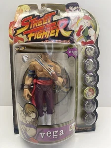 Capcom Street Fighter Round One Player One Vega Vintage 1999 Figure NEW Resaurus - Picture 1 of 12