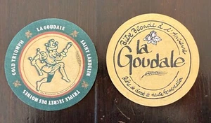 Sous-Bock biere "Gold Triumph-La Goudale-Saint Landelin-Triple Secret des Moine" - Imagen 1 de 1