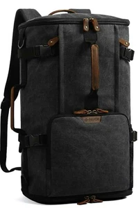 G-FAVOR 40L Travel Backpack,Vintage Canvas Rucksack Convertible Duffel Bag Fl... - Picture 1 of 3