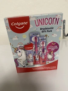 Colgate Unicorn Brushtastic Gift Pack Toothbrush Toothpaste Set Expire 6/26 - Picture 1 of 5