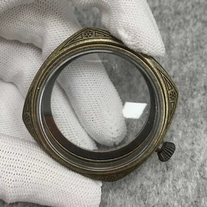 45mm Obersaitengehäuse 316L Stahl galvanisiert Gehäuse für ETA 6497/6498 Uhrwerk - Bild 1 von 6