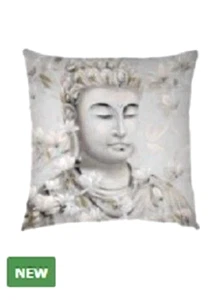 NEW 43CM X 43CM BUDDHA FLORAL CUSHION, FREE POSTAGE, NEW ! - Picture 1 of 2