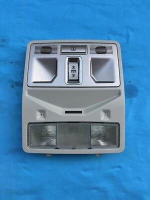2009-2011 Jaguar XF XFR Genuine OEM Gray Overhead Console Sunroof Map Dome Light Foto 1 de 4