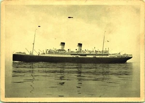 Postal romaní de las flotas unidas de Italia envío de pasajeros - Imagen 1 de 2