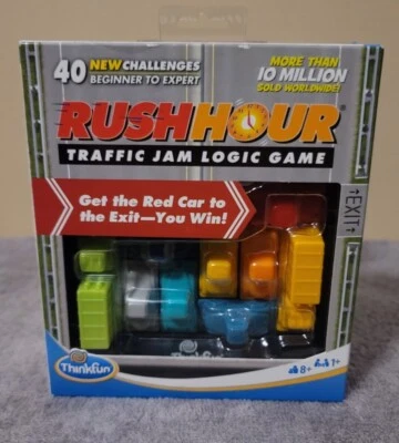 Rush Hour Traffic Jam Logic Game Cards 40 New Challenges  - Image 1 of 3