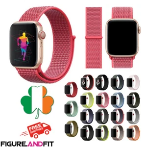 Apple Watch Strap Nylon Sport Loop Woven Strap Band ALL SERIES 38/40/42/42 MM - Zdjęcie 1 z 12