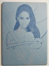 2021 LEAF Pop Century - MEGAN FOX 1/1 - Printing plate card CYAN - Heartbreakers