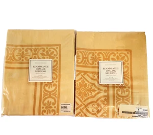 Restoration Hardware Pillow Sham Renaissance Damask Bedding 20x28 Set of 2 New - Picture 1 of 9