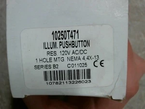 10250T471C22-1 Cutler Hammer Ser B2 Illuminated Pushbutton 120V  60 day warranty - Picture 1 of 11