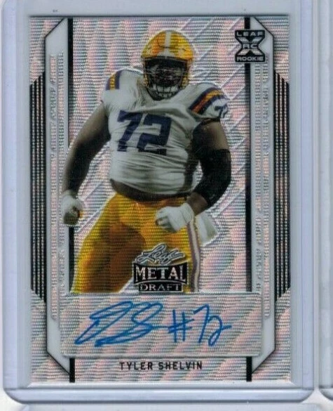 2021 Leaf Metal Draft Tyler Shelvin Portraits Wave Auto RC #d 8/75 - Image 1 of 1