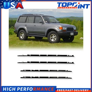 Para Toyota Land Cruiser 1991-97 Puerta Impermeable Ventana Moldura Borde Sello Cinturón - Imagen 1 de 5