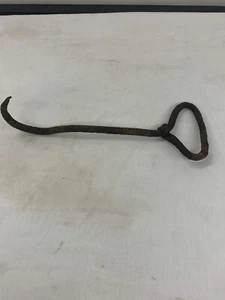 Hand Forged 10” Iron Hay Meat Ice Hook ~ Antique Primitive Tool - Picture 1 of 10