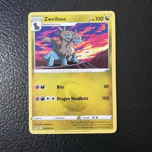 Zweilous - 114/203 - Evolving Skies - SWSH - Uncommon - Pokémon TCG Card - NM - Picture 1 of 2