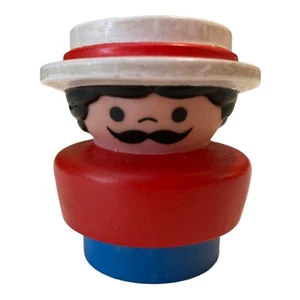 Little People CHUNKY CIRCUS RINGMASTER Ring Master Carnival LP Hat Mustache FP - Picture 1 of 4