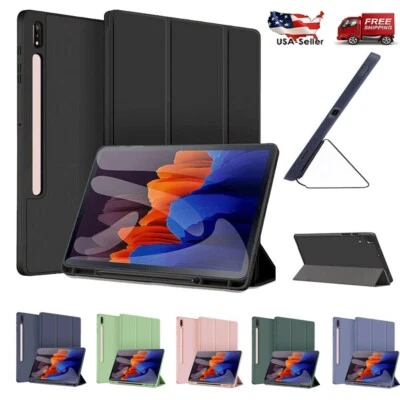Funda para Samsung Galaxy Tab S7 2020 11 pulgadas con soporte para S Pen delgada cubierta con soporte Foto 1 de 4