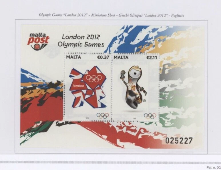 S46538 Malta MNH 2012 Juegos Olímpicos Londres S/S Foto 1 de 1