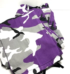 Rothco BDU Military Camo Cargo Pants Mens Large Purple Camouflage Tactical Y2K - Picture 1 of 10