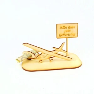 Regalo dinero avión ligero vuelo redondo cumpleaños pensión Navidad - Imagen 1 de 20