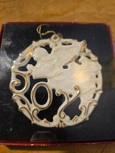 Ornamento natalizio da appendere porcellana quadrato San Nicola 2007 nuovo "gioia" in scatola - Foto 1 di 3