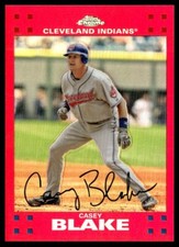 2007 Topps Chrome Red Refractors Casey Blake 48/99 Cleveland Indians #161