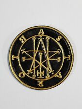 Astaroth ( black and gold lines) patch genuine leather 