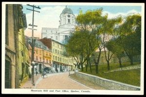 MOUNTAIN HILL & POST OFFICE - QUEBEC CITY POSTCARD - Picture 1 of 1