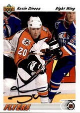 Kevin Dineen Signed Autographed 91/92 Upper Deck Card Philadelphia Flyers