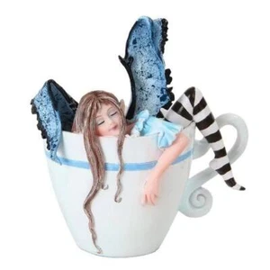 Estatuilla Amy Brown I Need Coffee Fairy en taza nueva en caja de regalo de resina fundida en frío - Imagen 1 de 1