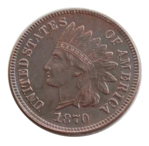 1870 Indian Head Penny Extremely Fine free shipping Rare in quantity - Picture 1 of 2
