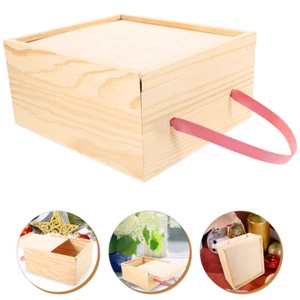 Keepsake Boxes for Women Jewelry Trinket Craft with Lids Small Wood - Picture 1 of 12