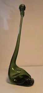 Vintage Meiers Winery Green Hand Blown Stretch Glass Bottle. Antique - Picture 1 of 10