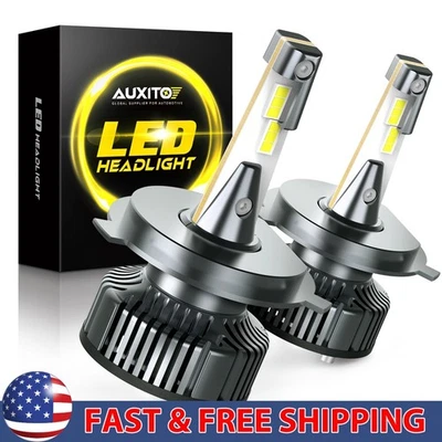 Y13 H4 72W 9003 Headlight LED Bulbs High Low Super Beam Bright 6500K White 2/4X - Image 1 of 4
