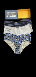 Aerie No Show Cheeky Xl Neu Originalverpackt 3 Stück Loue You A Latke - Bild 1 von 6