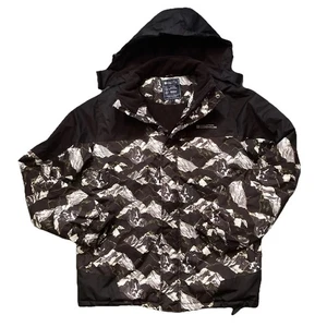 Mountain Warehouse Medium Size Black/Brown Isotherm Peak Ski Jacket w Logos - Picture 1 of 14