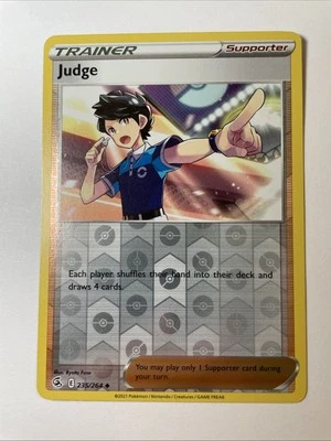 Judge 235/264 - Swsh08: Fusion Strike Reverse Holo (NM) - Image 1 of 2