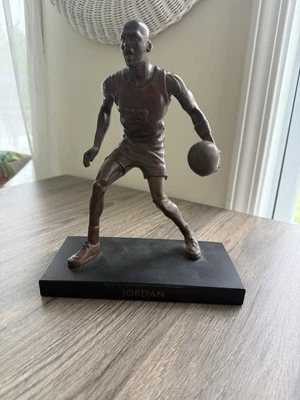 Very Rare Vintage Bronze Micheal Jordan Sculpture By Peter Rubino - Image 1 of 4