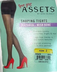Medias Love Your Assets by Sara Blakely Wishbone Modeladoras Negras Talla 2 NUEVAS - Imagen 1 de 2