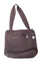 The Sak Handbag Women Medium Brown Crochet Knit Weave Lined Shoulder Bag