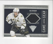 2011-12 Panini Titanium Game Worn Gear #54 Loui Eriksson JERSEY Stars