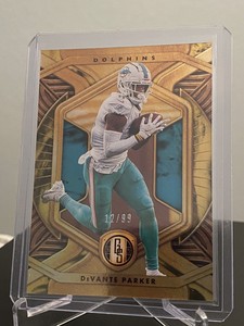 2021 Panini Gold Standard DeVante Parker Parallel #D /99 Miami Dolphins WR￼ #63