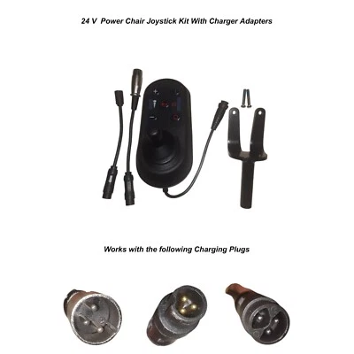 Electric Wheelchair Joystick Controller 4 Pin Wire Air Hawk Fold & Go, W/Bracket - Image 1 of 4