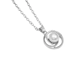 Vintage Pearl Necklace Simple Necklace Sweater Chain Necklace - Picture 1 of 11