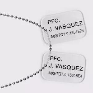 HCG Aliens Vasquez Colonial Marines Dog Tags Prop Replica NEW SEALED - Picture 1 of 1