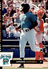 1998 Portland Sea Dogs 5th Anniversary Q-Cards #22 Antonio Alfonseca - NM Card
