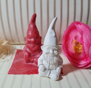 Latexgießform Gießform Betongießform Beton Wichtel Zwerg sitzend (161)