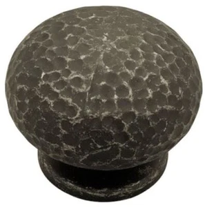 1-1/2" Hammered Knob Antique Pewter - Picture 1 of 5