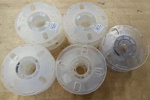 20x leere SCHWERLAST transluzente 3D Druck Filament Spulen KOSTENLOSER VERSAND - Bild 1 von 1