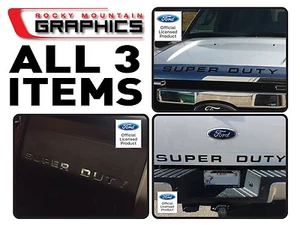 08-16 Ford Super Duty Grill Tailgate Dash Letter Inserts Vinyl F-250 F-350 F-450 - Foto 1 di 7